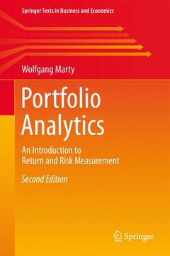 Cover of the book Portfolio Analytics