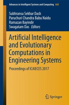 Couverture de l’ouvrage Artificial Intelligence and Evolutionary Computations in Engineering Systems