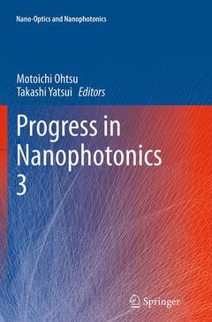 Couverture de l’ouvrage Progress in Nanophotonics 3