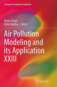 Couverture de l’ouvrage Air Pollution Modeling and its Application XXIII