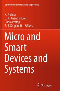Couverture de l’ouvrage Micro and Smart Devices and Systems
