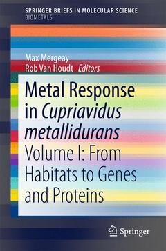 Couverture de l’ouvrage Metal Response in Cupriavidus metallidurans