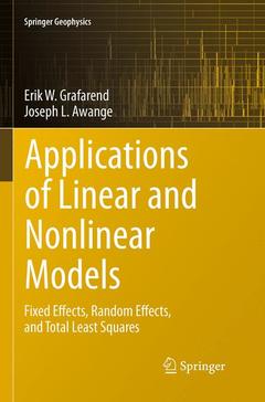 Cover of the book Applications of Linear and Nonlinear Models