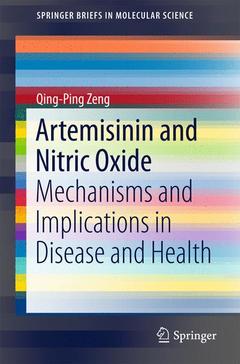 Couverture de l’ouvrage Artemisinin and Nitric Oxide