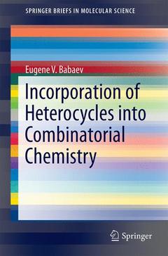 Cover of the book Incorporation of Heterocycles into Combinatorial Chemistry