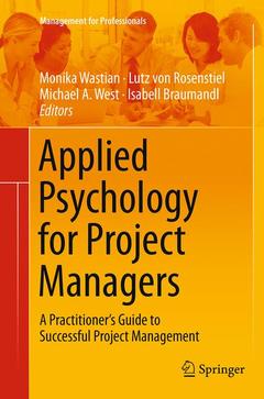 Couverture de l’ouvrage Applied Psychology for Project Managers