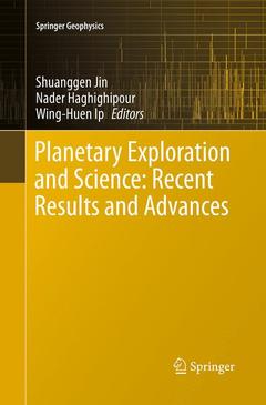 Couverture de l’ouvrage Planetary Exploration and Science: Recent Results and Advances