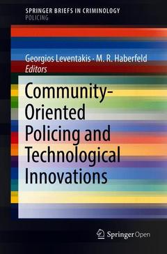 Couverture de l’ouvrage Community-Oriented Policing and Technological Innovations
