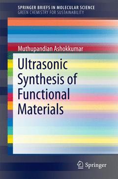 Cover of the book Ultrasonic Synthesis of Functional Materials