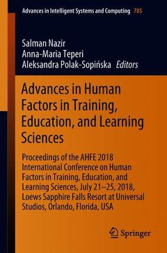Couverture de l’ouvrage Advances in Human Factors in Training, Education, and Learning Sciences