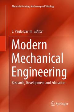 Couverture de l’ouvrage Modern Mechanical Engineering