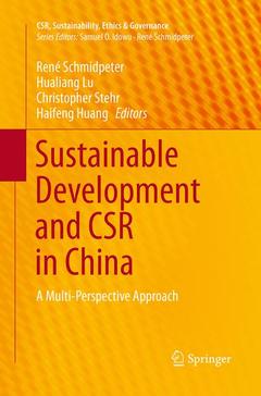 Cover of the book Sustainable Development and CSR in China