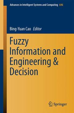 Couverture de l’ouvrage Fuzzy Information and Engineering and Decision