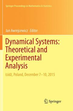 Couverture de l’ouvrage Dynamical Systems: Theoretical and Experimental Analysis