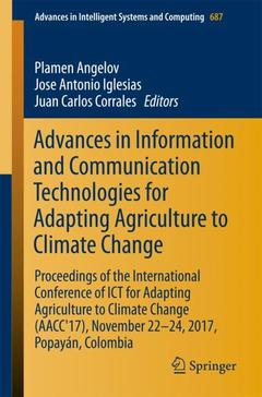 Couverture de l’ouvrage Advances in Information and Communication Technologies for Adapting Agriculture to Climate Change