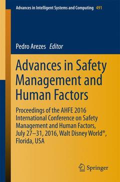 Cover of the book Advances in Safety Management and Human Factors