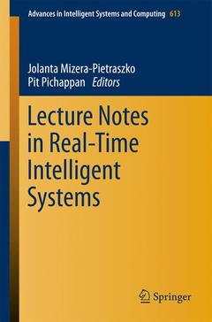 Couverture de l’ouvrage Lecture Notes in Real-Time Intelligent Systems