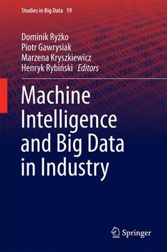 Couverture de l’ouvrage Machine Intelligence and Big Data in Industry
