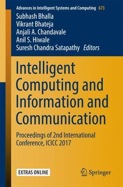 Couverture de l’ouvrage Intelligent Computing and Information and Communication