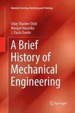 Couverture de l’ouvrage A Brief History of Mechanical Engineering