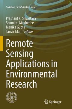 Couverture de l’ouvrage Remote Sensing Applications in Environmental Research