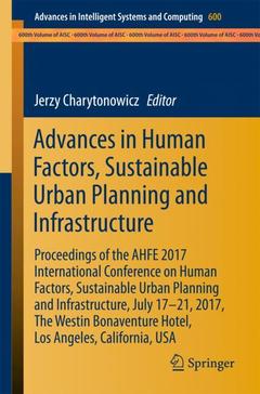 Couverture de l’ouvrage Advances in Human Factors, Sustainable Urban Planning and Infrastructure