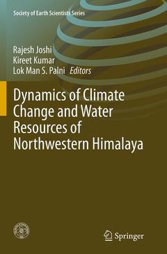 Couverture de l’ouvrage Dynamics of Climate Change and Water Resources of Northwestern Himalaya