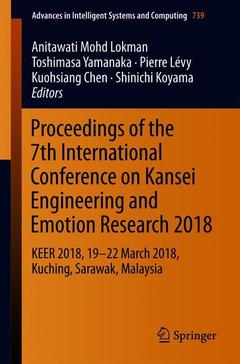 Couverture de l’ouvrage Proceedings of the 7th International Conference on Kansei Engineering and Emotion Research 2018