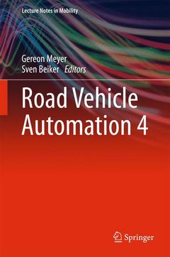 Couverture de l’ouvrage Road Vehicle Automation 4