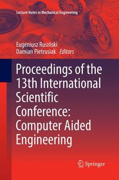 Couverture de l’ouvrage Proceedings of the 13th International Scientific Conference 
