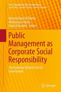 Couverture de l’ouvrage Public Management as Corporate Social Responsibility