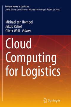 Couverture de l’ouvrage Cloud Computing for Logistics
