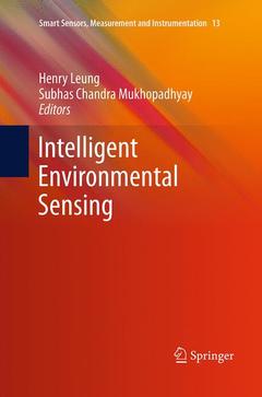 Couverture de l’ouvrage Intelligent Environmental Sensing