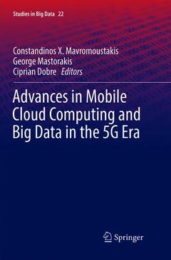 Couverture de l’ouvrage Advances in Mobile Cloud Computing and Big Data in the 5G Era