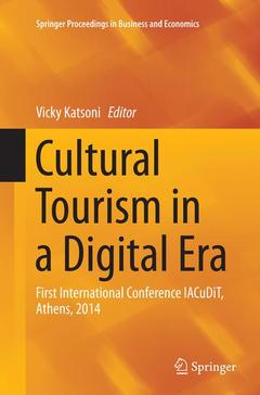 Cover of the book Cultural Tourism in a Digital Era
