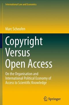 Couverture de l’ouvrage Copyright Versus Open Access