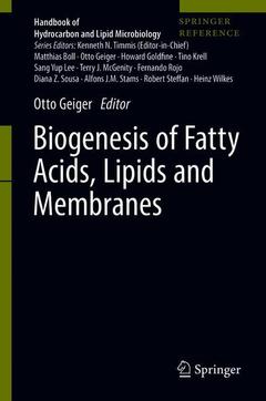 Couverture de l’ouvrage Biogenesis of Fatty Acids, Lipids and Membranes