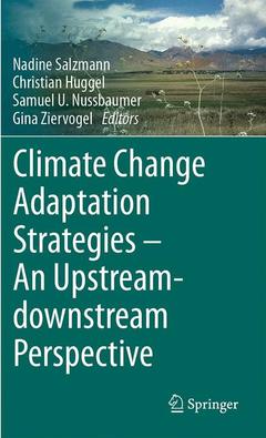Couverture de l’ouvrage Climate Change Adaptation Strategies – An Upstream-downstream Perspective