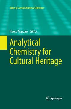 Couverture de l’ouvrage Analytical Chemistry for Cultural Heritage