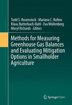 Couverture de l’ouvrage Methods for Measuring Greenhouse Gas Balances and Evaluating Mitigation Options in Smallholder Agriculture