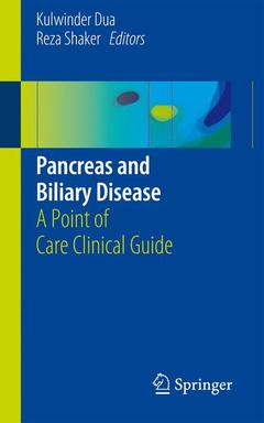 Couverture de l’ouvrage Pancreas and Biliary Disease