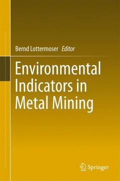 Couverture de l’ouvrage Environmental Indicators in Metal Mining