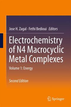 Couverture de l’ouvrage Electrochemistry of N4 Macrocyclic Metal Complexes