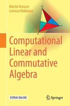 Couverture de l’ouvrage Computational Linear and Commutative Algebra