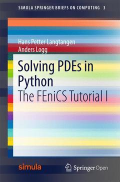 Couverture de l’ouvrage Solving PDEs in Python