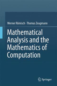 Couverture de l’ouvrage Mathematical Analysis and the Mathematics of Computation