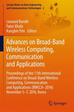Couverture de l’ouvrage Advances on Broad-Band Wireless Computing, Communication and Applications