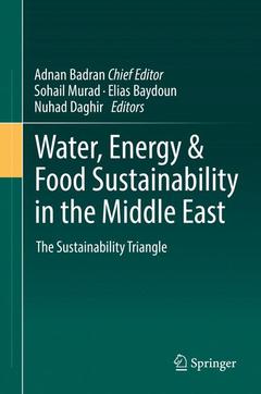 Couverture de l’ouvrage Water, Energy & Food Sustainability in the Middle East