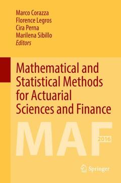 Cover of the book Mathematical and Statistical Methods for Actuarial Sciences and Finance 