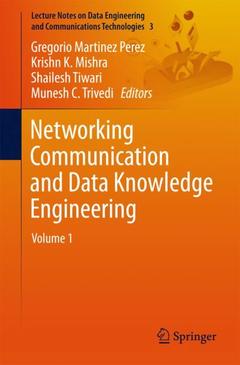 Couverture de l’ouvrage Networking Communication and Data Knowledge Engineering